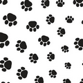 Puppy Paws Stock Design Tissue Paper (A)
